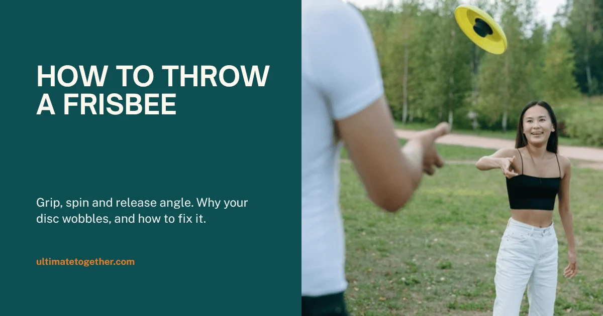 A beginner throwing a frisbee to a partner in a park