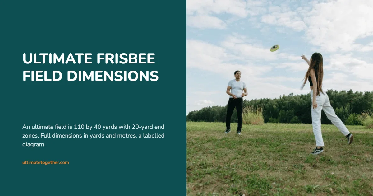 Ultimate Frisbee Field Dimensions — Ultimate Together, beginner-friendly ultimate frisbee in the Howell and Brighton area
